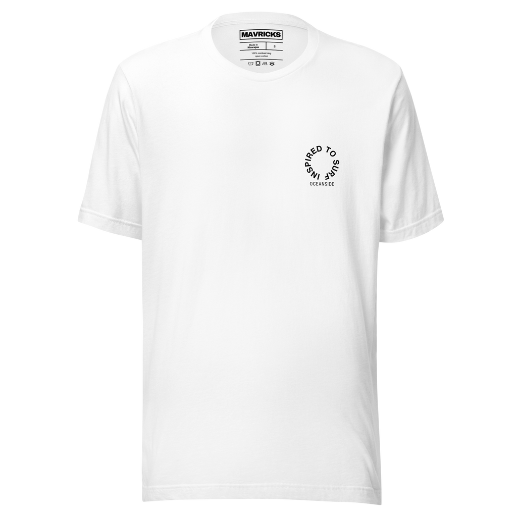 Inspired To Surf T-Shirt White Front