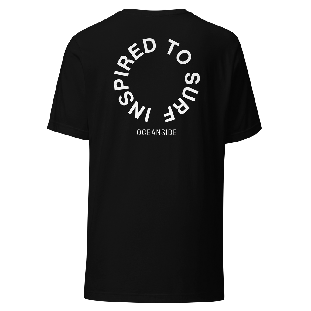 Inspired To Surf T-Shirt Black Back
