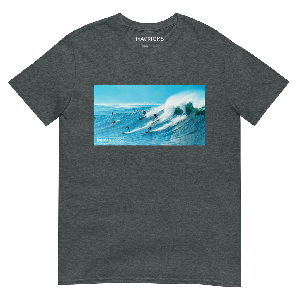 MAVRICKS Busy Surf Day T-Shirt Dark Heather
